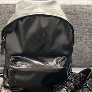 giuseppe zanotti • NEW • designer logo backpack